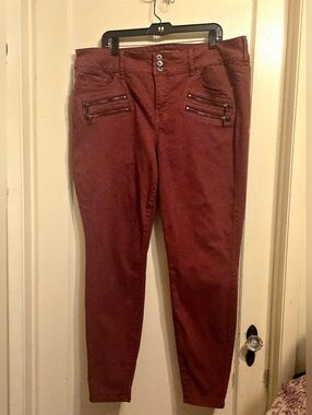 Torrid Sz 20T Rust Brown Zip-Pocket Jeggings